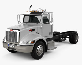 3D model of Peterbilt 337 Chassis Truck 2-axle 2014
