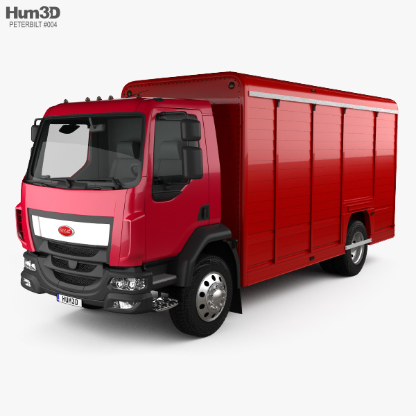 Peterbilt 210 箱式卡车 2015 3D模型