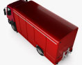 Peterbilt 210 箱式卡车 2015 3D模型 顶视图