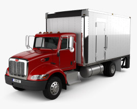 3D model of Peterbilt 325 Box Truck 2015