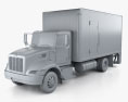 Peterbilt 325 Box Truck 2015 3d model clay render
