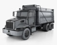 Peterbilt 348 Dump Truck 2015 3d model wire render