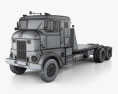 Peterbilt 350 트랙터 트럭 1949 3D 모델  wire render