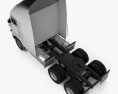 Peterbilt 372 Sattelzugmaschine 1993 3D-Modell Draufsicht