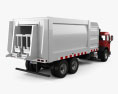 Peterbilt 320 Müllwagen 2015 3D-Modell Rückansicht