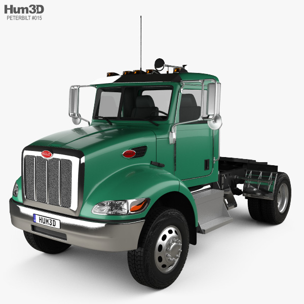 Peterbilt 335 HE Camion Tracteur 2015 Modèle 3D