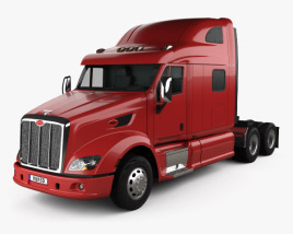 Peterbilt 587 트랙터 트럭 2015 3D 모델 