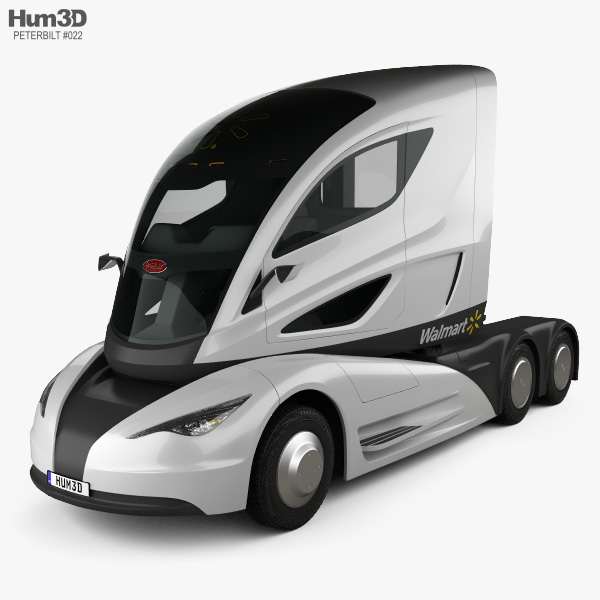 Peterbilt Walmart Advanced Vehicle Experience Truck 2015 Modèle 3D