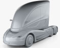Peterbilt Walmart Advanced Vehicle Experience Truck 2015 3D-Modell clay render