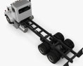 Peterbilt 330 Chassis Truck 3-axle 2015 3d model top view