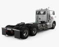 Peterbilt 384 Day Cab Tractor Truck 2004 3d model back view