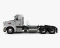 Peterbilt 384 Day Cab Tractor Truck 2004 3d model side view
