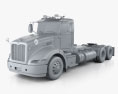 Peterbilt 384 Day Cab Camion Trattore 2004 Modello 3D clay render