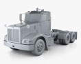 Peterbilt 385 Day Cab Camion Trattore 2004 Modello 3D clay render