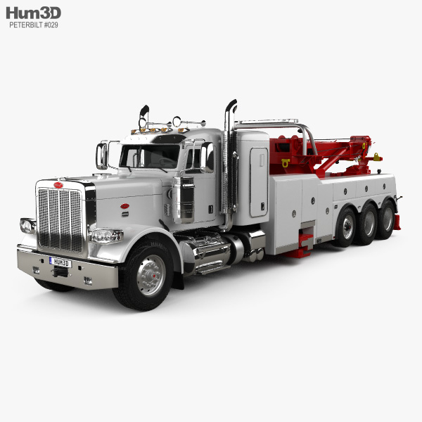 Peterbilt 388 Wrecker Truck 2019 3D模型