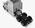Peterbilt 386 Schlafkabine Sattelzugmaschine 2019 3D-Modell Draufsicht