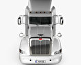Peterbilt 386 Sleeper Cab Camion Trattore 2019 Modello 3D vista frontale