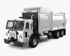 Peterbilt 520 Garbage Truck McNeilus 2016 3D model