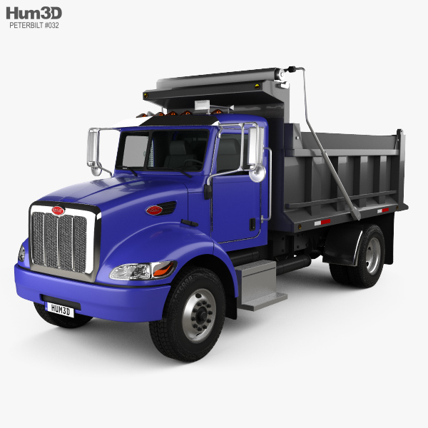 Peterbilt 340 Dump Truck 2015 3D model