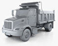 Peterbilt 340 ダンプトラック 2015 3Dモデル clay render