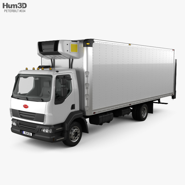 Peterbilt 220 Camion frigorifique 2015 Modèle 3D