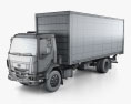 Peterbilt 220 箱型トラック 2018 3Dモデル wire render