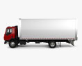 Peterbilt 220 Box Truck 2018 Modello 3D vista laterale