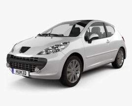 3D model of Peugeot 207 2010