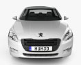 Peugeot 508 saloon 2011 Modelo 3D vista frontal