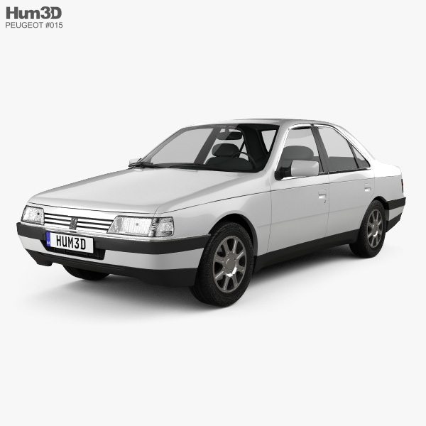 Peugeot 405 セダン 1987 3Dモデル