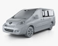 Peugeot Expert II combi L2H1 2013 3D-Modell clay render