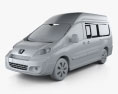 Peugeot Expert II Combi L2H2 2013 3d model clay render