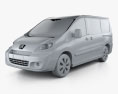 Peugeot Expert II Panel Van L1H1 2013 3d model clay render
