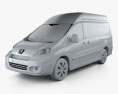 Peugeot Expert II パネルバン L2H2 2013 3Dモデル clay render
