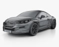Peugeot RCZ クーペ 2016 3Dモデル wire render