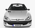 Peugeot 206 轿车 2010 3D模型 正面图