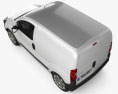 Peugeot Bipper Kastenwagen 2014 3D-Modell Draufsicht