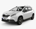 Peugeot 2008 2016 3Dモデル
