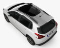 Peugeot 2008 2016 Modello 3D vista dall'alto