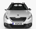 Peugeot 2008 2016 3D模型 正面图