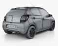Peugeot 108 5ドア 2017 3Dモデル