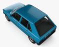 Peugeot 104 1976 3D模型 顶视图