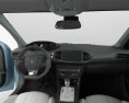 Peugeot 308 hatchback com interior 2016 Modelo 3d dashboard