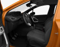 Peugeot 208 5-door with HQ interior 2018 3d model seats