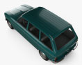Peugeot 204 Break 1966 3D模型 顶视图