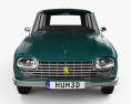 Peugeot 204 Break 1966 3D模型 正面图