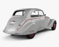 Peugeot 402 Legere 1935 3D-Modell Rückansicht