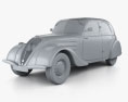 Peugeot 302 1936 Modelo 3D clay render