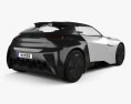 Peugeot Fractal 2016 3D 모델  back view