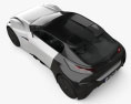 Peugeot Fractal 2016 3D модель top view